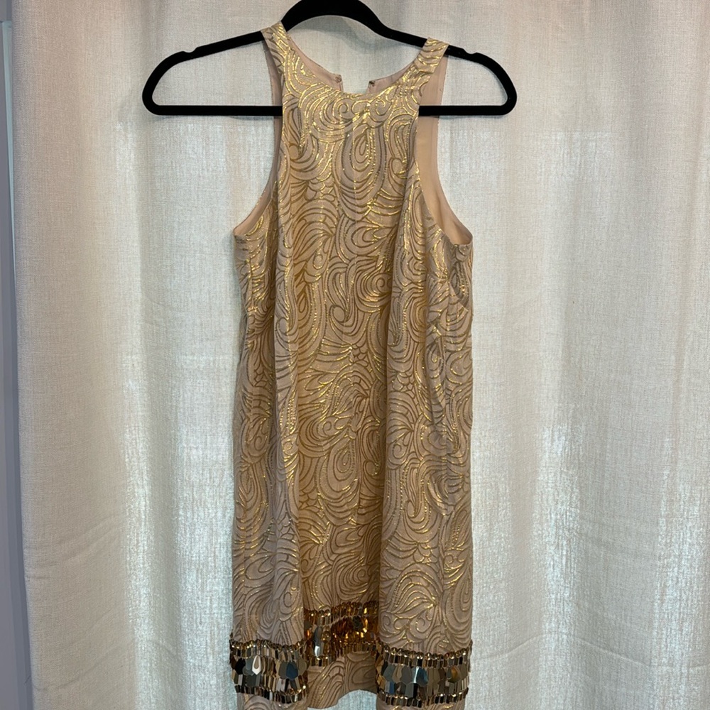 Gold Lilly Pulitzer Dress
